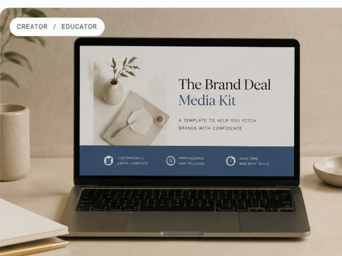 The Brand Deal Media Kit template