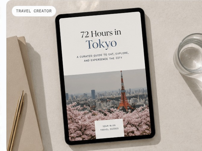 72 Hours in Tokyo travel guide